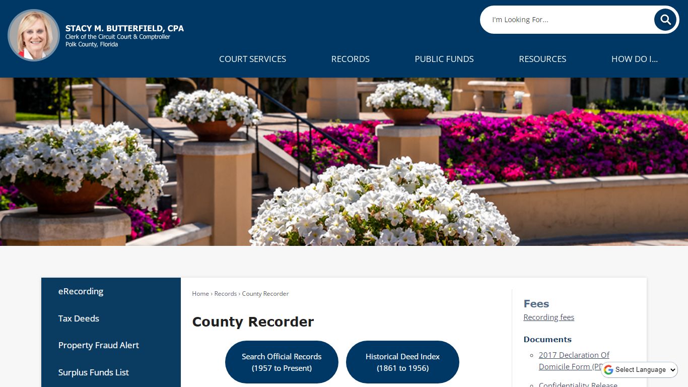 County Recorder | Polk County Clerk, FL